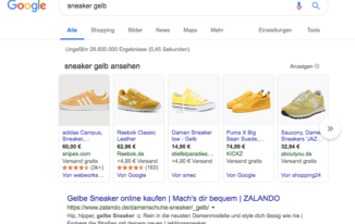 Google Shopping Ads - Beispiel