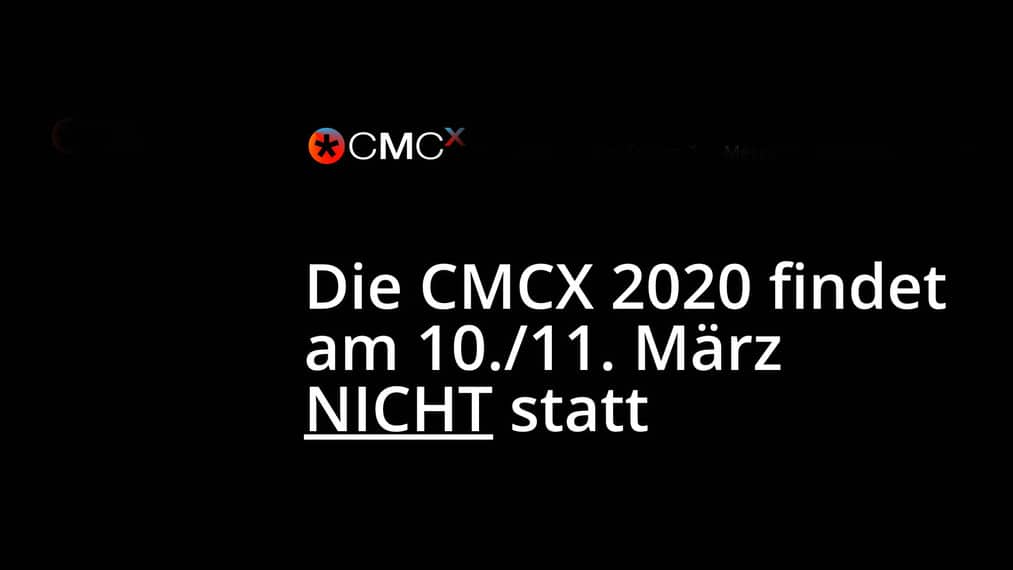 CMCx Absage 2020