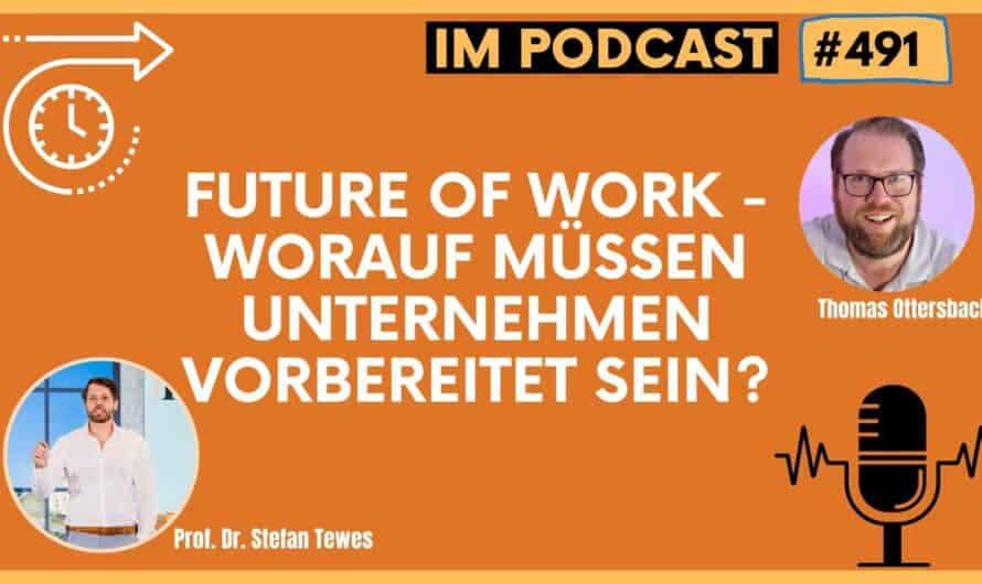 Future of Work – worauf müssen Unternehmen vorbereitet sein? | Gespräch mit Prof. Dr. Stefan Tewes #491